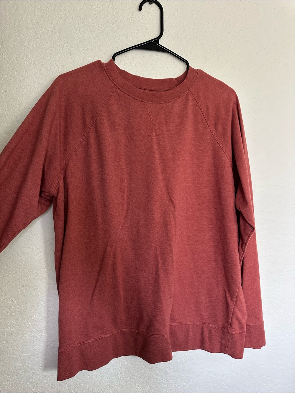 Fresh Clean Tees- Men's Long-Sleeve Crewneck Sweater - Rust